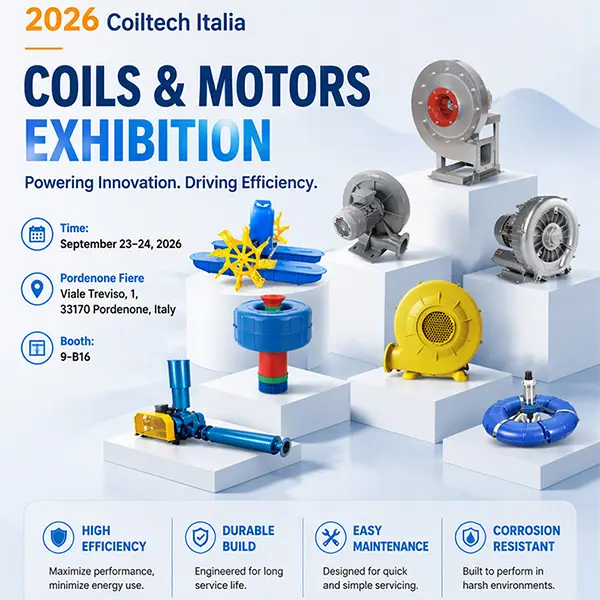 SOP Group to Showcase High-Efficiency Blower and Motor Solutions at Coiltech Italia 2026